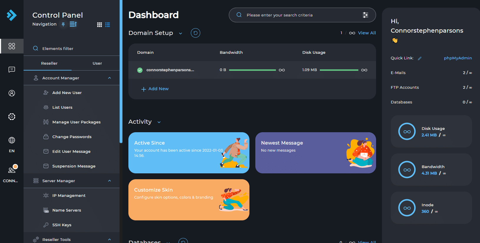 DirectAdmin Hosting with Softaculous